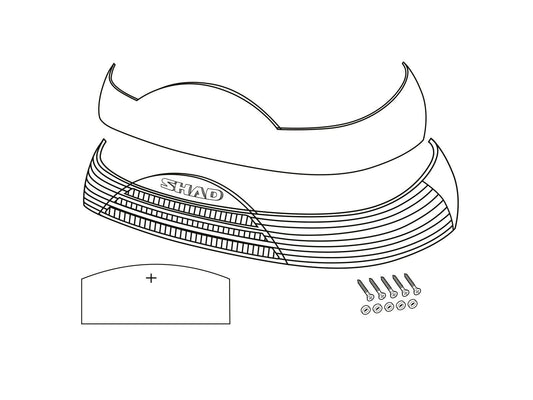 SHAD SH46 Replacement Red Reflectors D1B465CAR