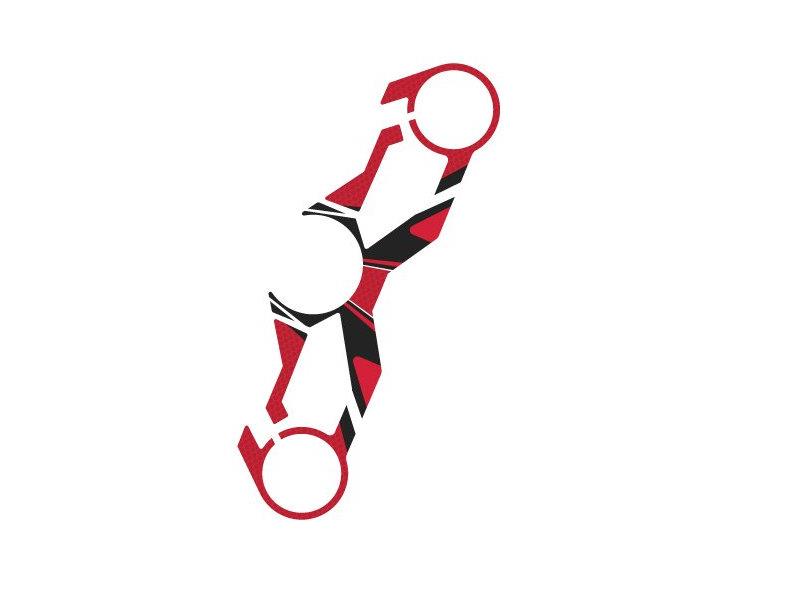 Puig Radikal Yoke Protector Red 8187N
