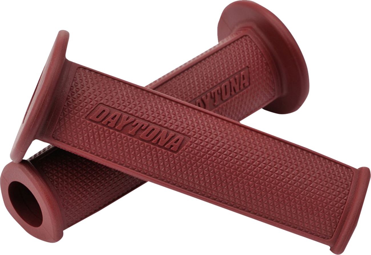 Daytona GRIPPYGRIP GGD-Delta Grips Red Pair 7/8 Handlebar Open Ends 88567