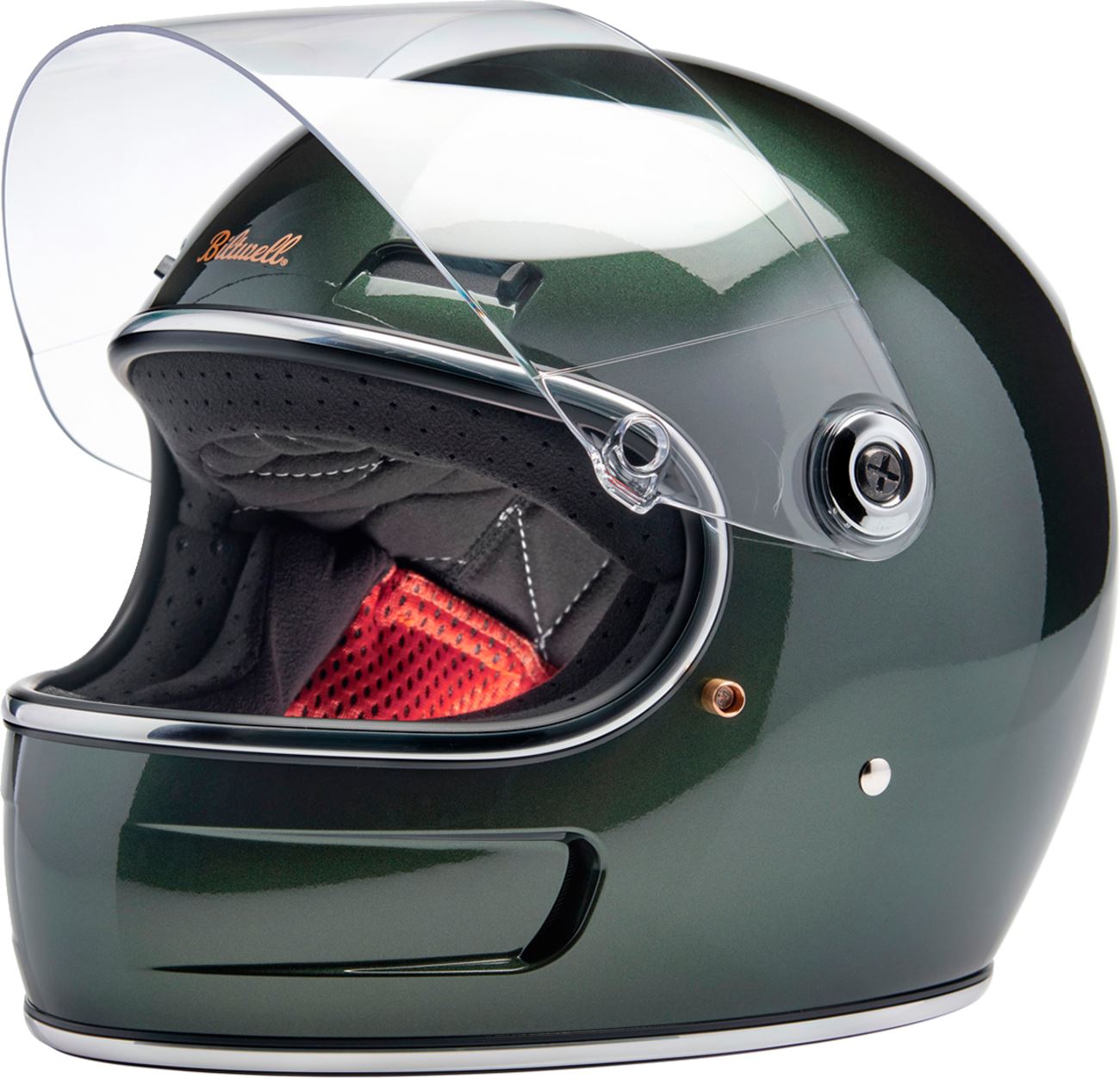 BILTWELL Gringo SV Gloss Green Motorcycle Helmet