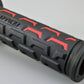 Daytona Grippy Grip GGD-Ground Grips 22.2mm Open End Black Red Pair 25172