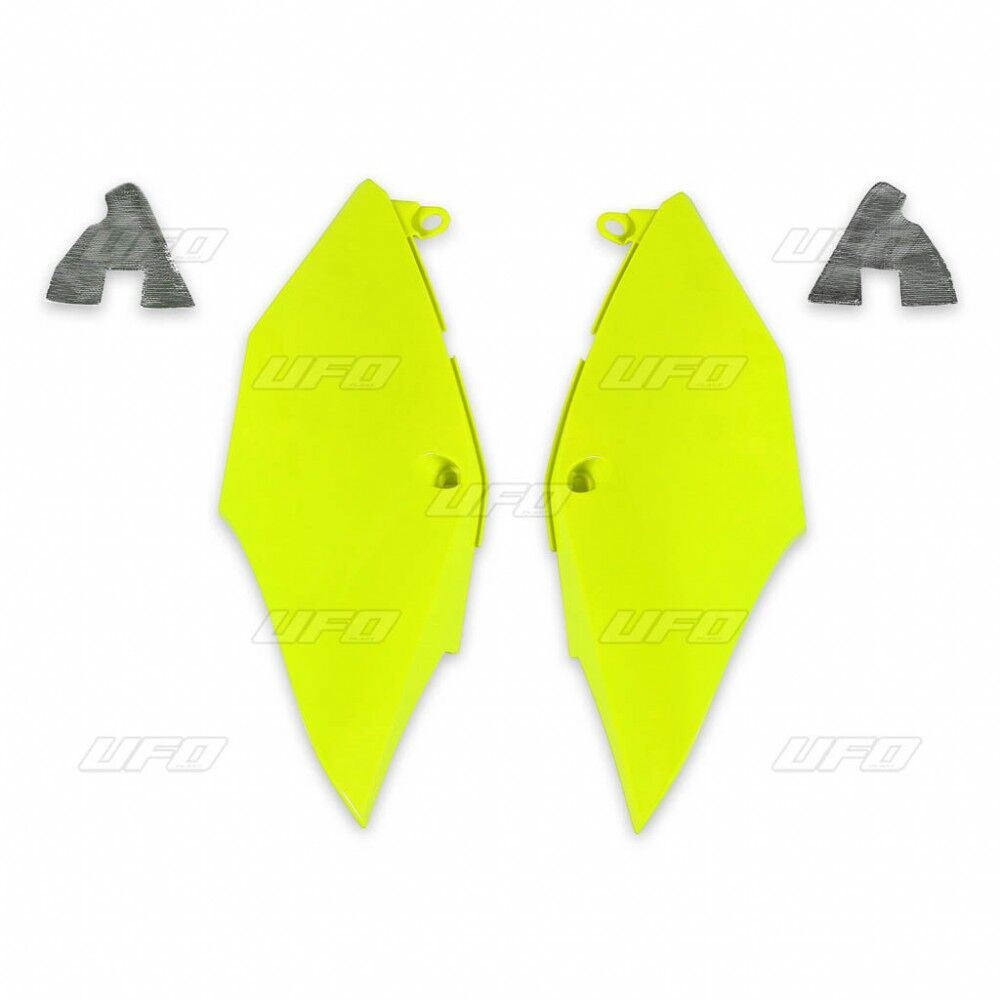 UFO SIDE PANELS HONDA CRF 450R/RX FLUO YELLOW HO04684-DFLU