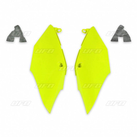 UFO SIDE PANELS HONDA CRF 450R/RX FLUO YELLOW HO04684-DFLU
