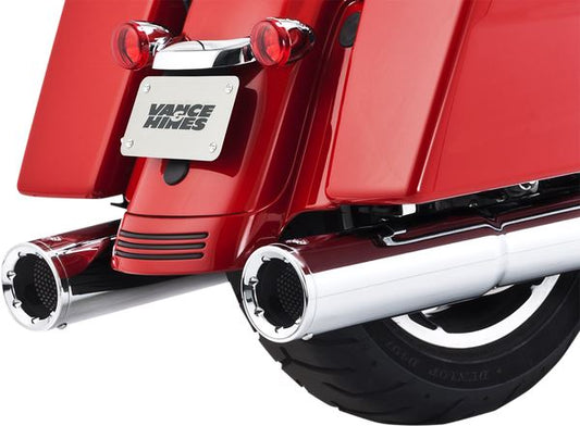 Vance & Hines Hi-Output Slip-On Mufflers Chrome For HD FLHRXS 1868 17-24 16463