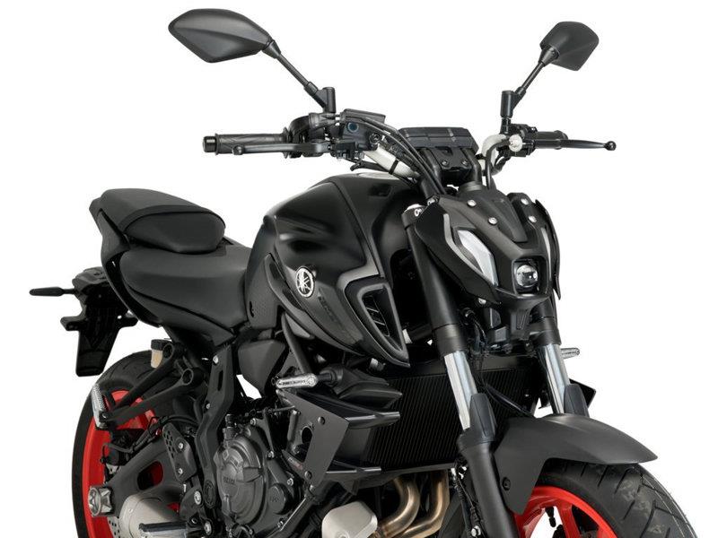PUIG Naked Downforce Spoilers Black for Yamaha MT-07/MT-07 Pure 21-24 20621N