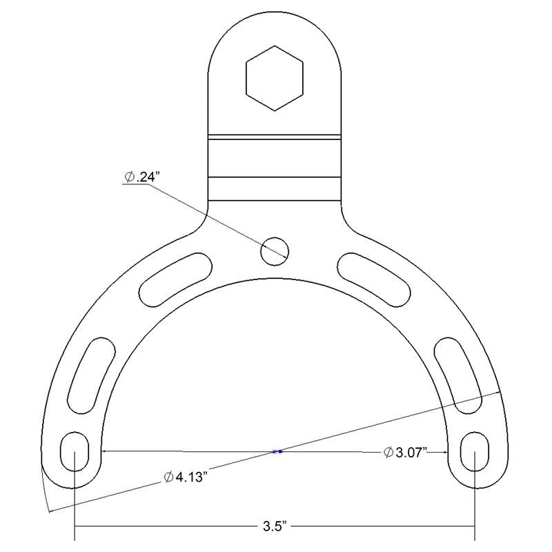 Ram Mounts Gas Tank Base w/1 in. ball - RAM-B-410U