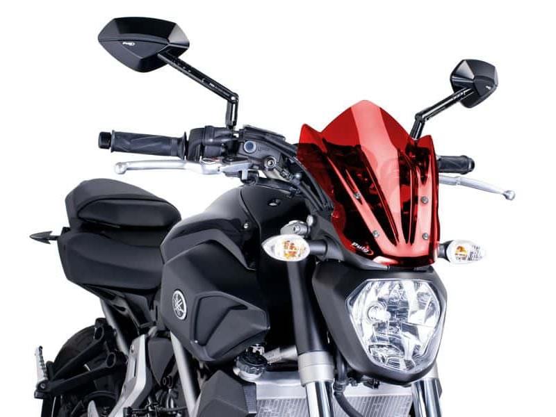 PUIG New Generation Sport Screen Red for Yamaha MT-07 14-27 7015R