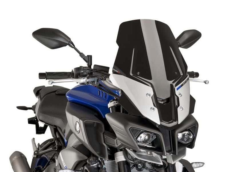 PUIG Touring Plus Screen Black for Yamaha MT-10/MT-10 SP 16-21 8918N