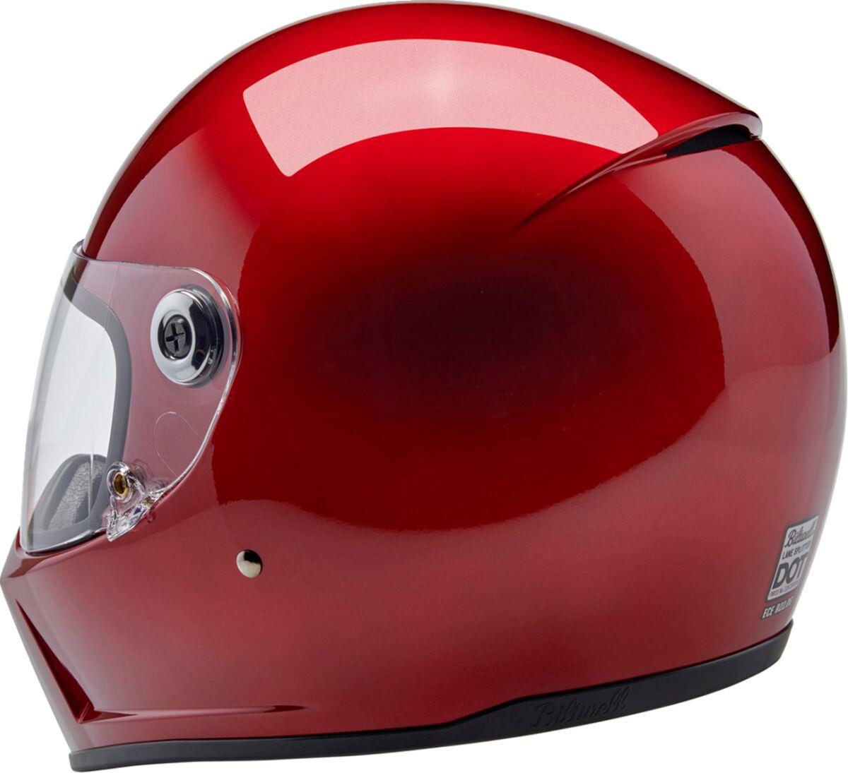 BILTWELL Lane Splitter Red Motorcycle Helmet