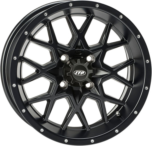 ITP Hurricane 14X7 4/156 6+1 Black Quad UTV Wheel