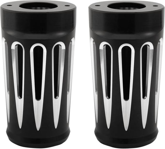 Arlen Ness Aluminum Fork Boot Covers Black For HD FLHRXS 1868 14-24 20-034