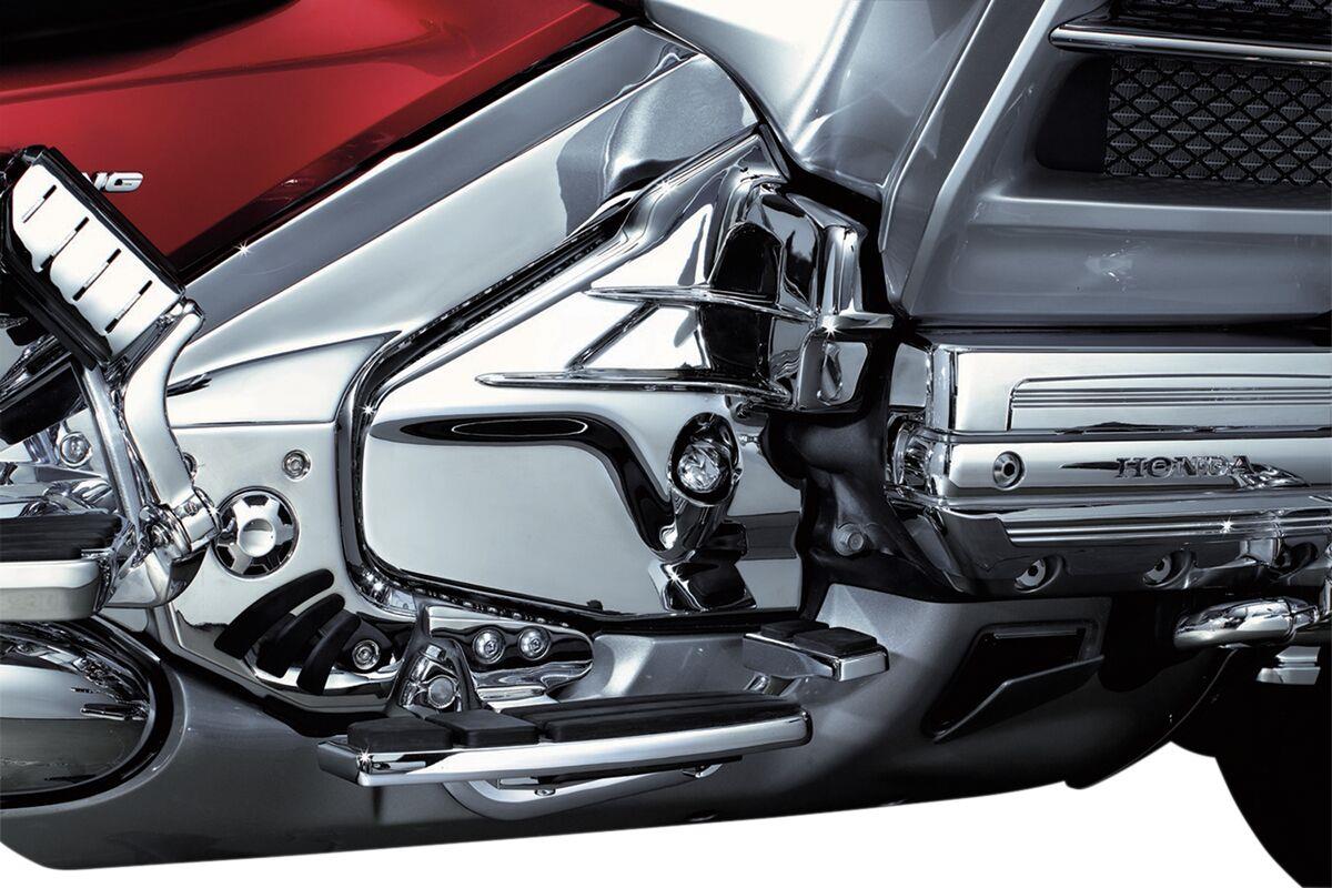 Kuryakyn Louvered Transmission Cover For Honda GL 1800 2001-2017 Chrome KUR7366