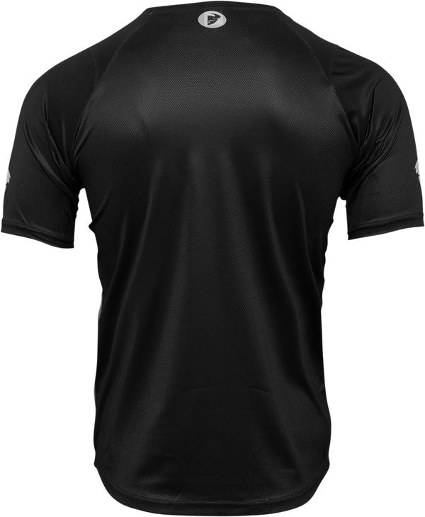 THOR Assist Shiver MX Motorcross Jersey Black/Gray 2023 Model