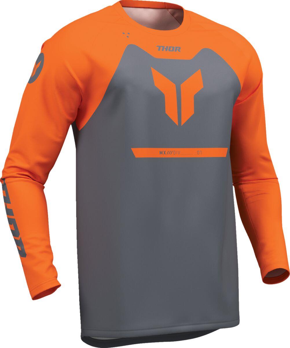 THOR Youth Ridemode Menace Jersey Gray/Orange