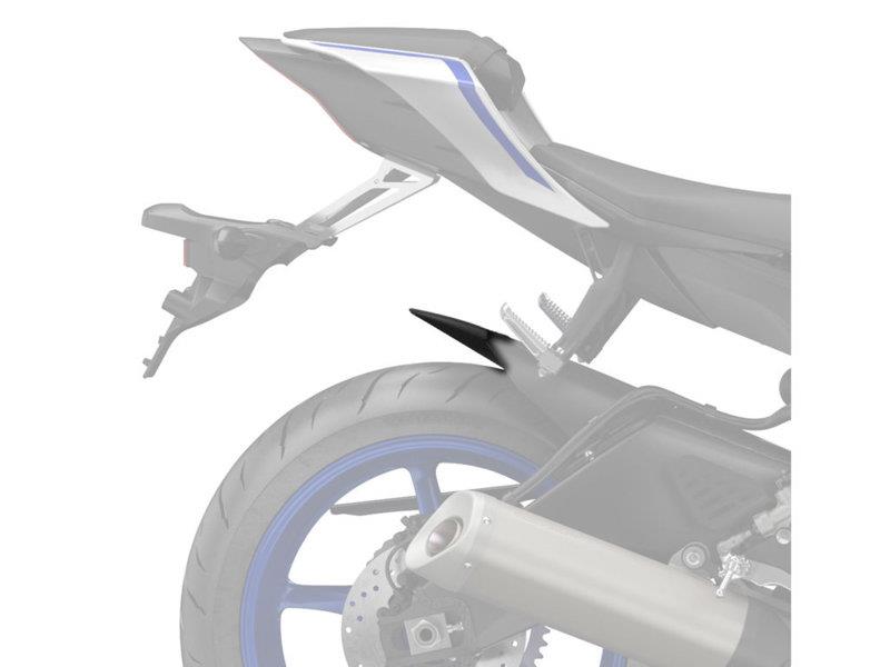 PUIG Rear Mudguard Extender Matt Black for Yamaha YZF R6/Race 05-24 9914J