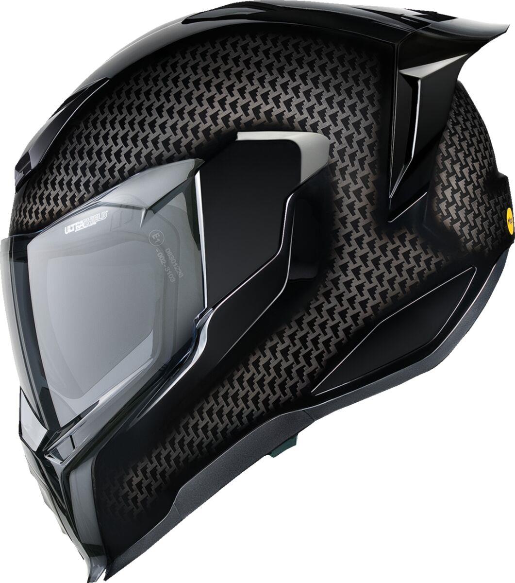 ICON Ultraflite Carbon Black Motorcycle Helmet