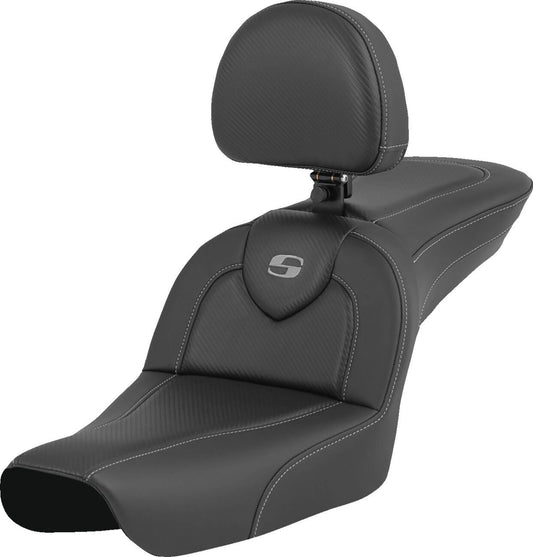 Saddlemen Roadsofa Seat Black CF For Harley Davidson FXDWG 1450 04-05 804-05-185BR