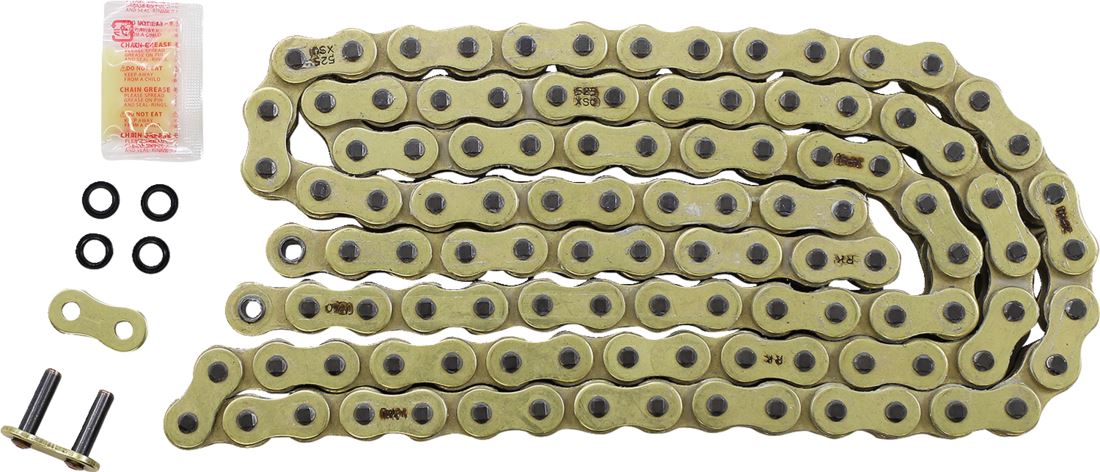 RK Motorcycle Drive Chain 525 XSO 110L RXRING Gold GB525XSO110CLF