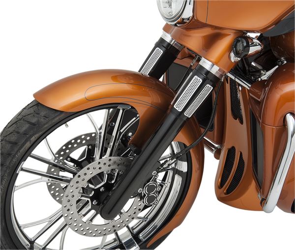 Arlen Ness Dual-Disc Hot Legs Fork Dual Black For HD FLTRXSE 1977 00-24 40-513