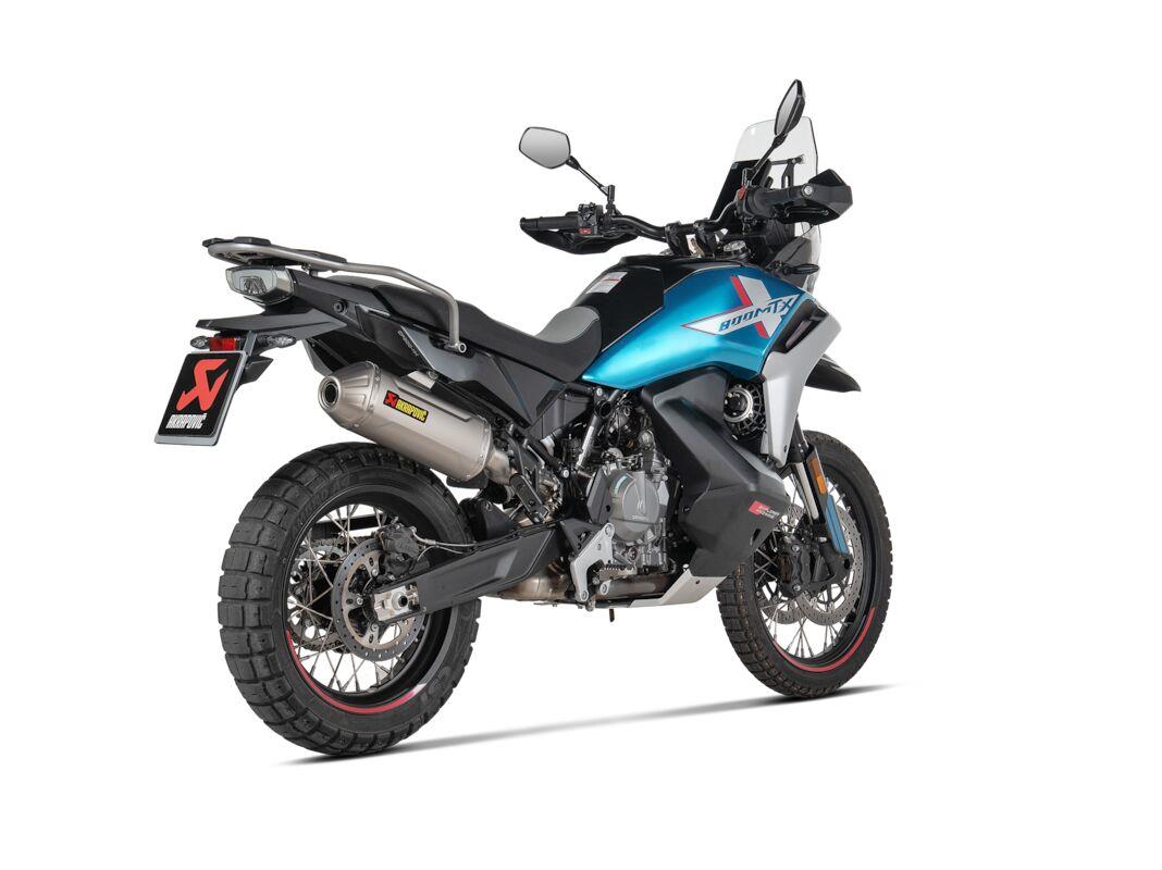 AKRAPOVIC Slip-On Line Muffler STREET TITANIUM CFMOTO MT-X 800 ABS 25-26 S-CF8SO3-HFTT