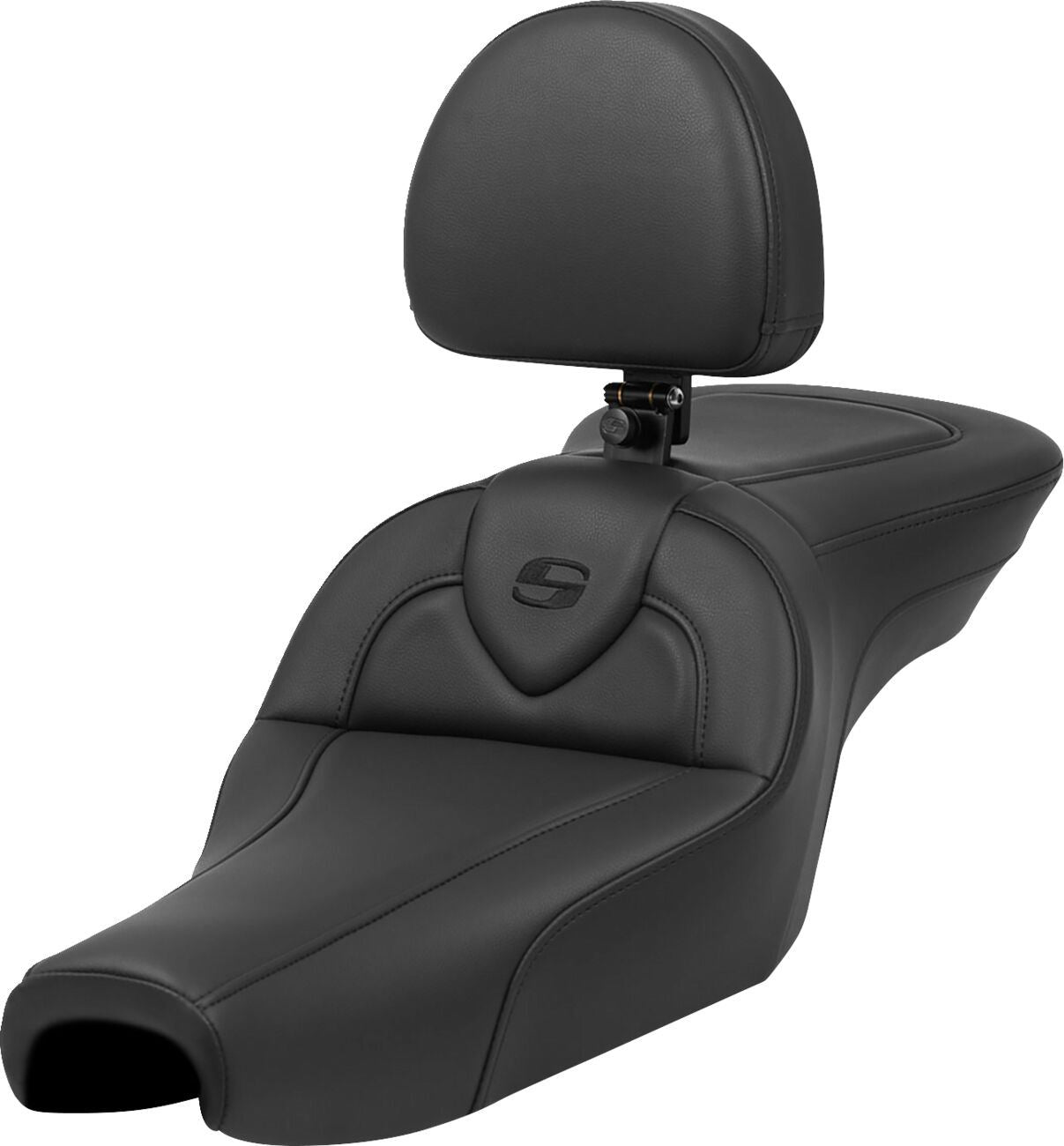 Saddlemen Roadsofa Standard Reach Leather Seat With Backrest For Harley Davidson XL 883 04-22 807-11-187BR