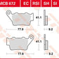 Trw SI Series Sindered Off-Road Brake Pads For KTM RC 200 1993-2026 MCB672SI