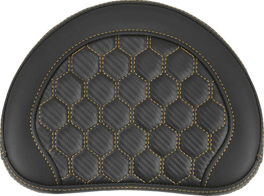 Saddlemen RoadSofa Sissy Bar Pad Black Honeycomb H8" W10" Roadsofa 051349GOL