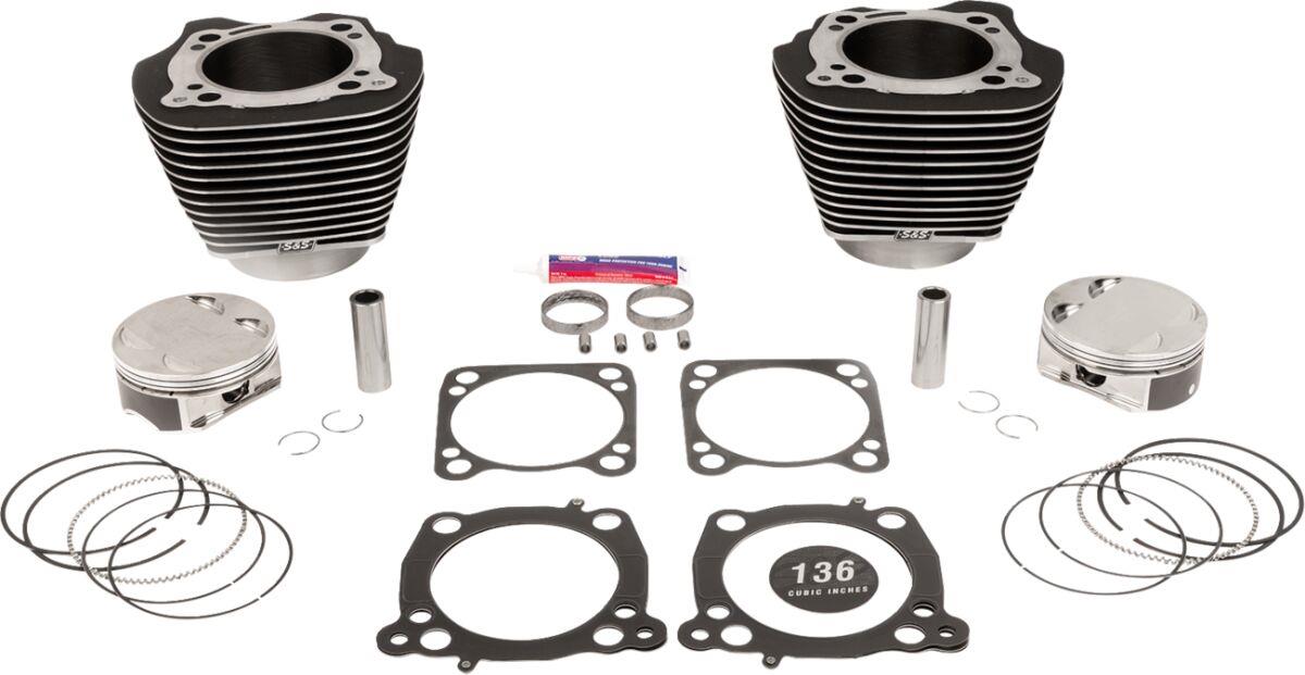 S&S Cycle Big Bore Cylinder Kit For Harley FLHTK 1868 2017-2023 910-0848A