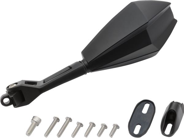 Daytona Black Side View Fairing Set Left ECE-Approved Aluminum ABS Mirror 80715