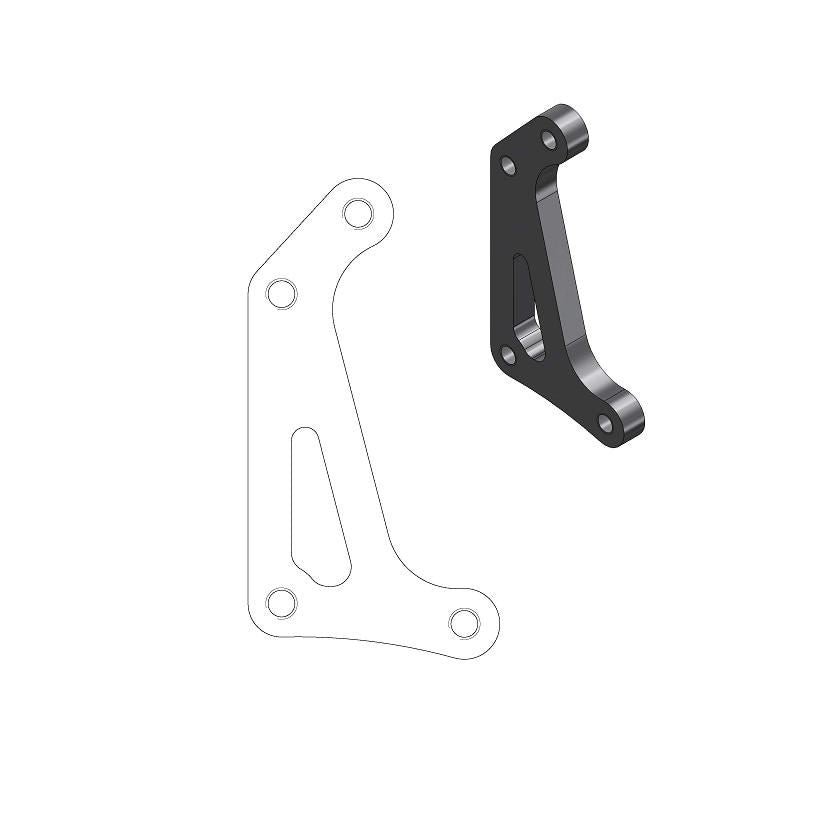 Moto-Master Supermoto Racing Rotor Adapter Bracket Honda CRF 250 R 15-26 211069