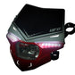 UFO STEALTH HEADLIGHT (12V/35W & LED) DUAL COLOR WHITE/CRF-RED PF01715W070