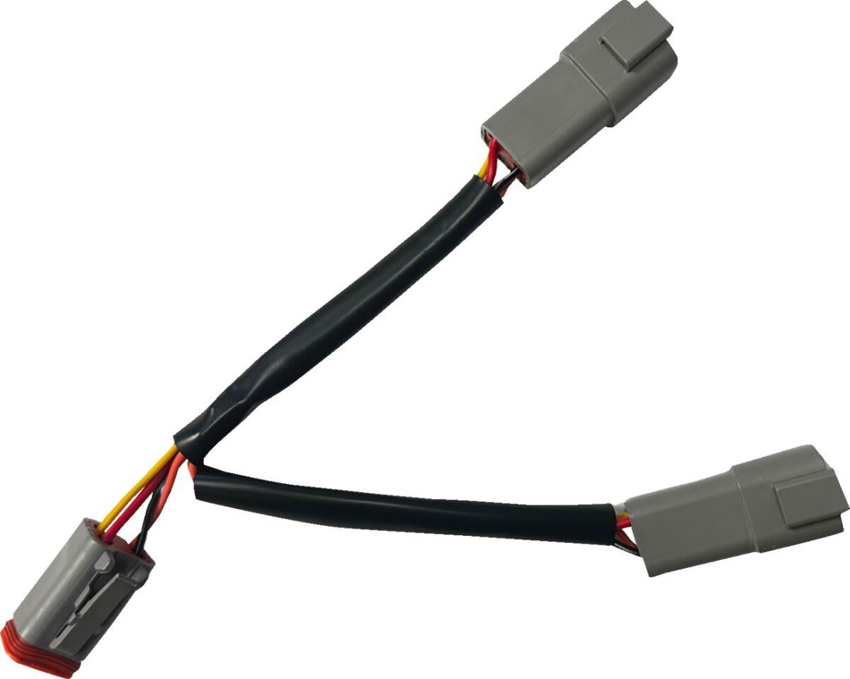 Custom Dynamics Dual-Accessory Cable For Harley FLHR 1690 1994-2013 CD-4PIN-Y