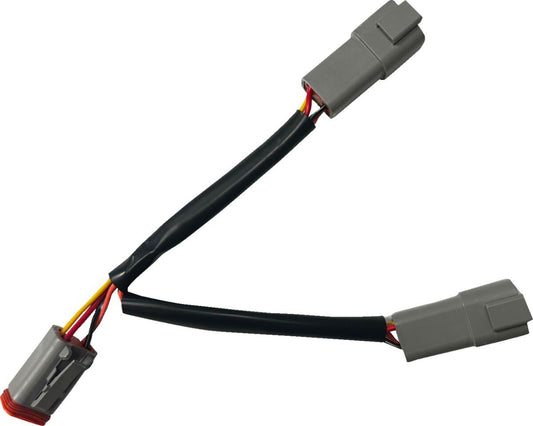Custom Dynamics Dual-Accessory Cable For Harley FLHR 1690 1994-2013 CD-4PIN-Y