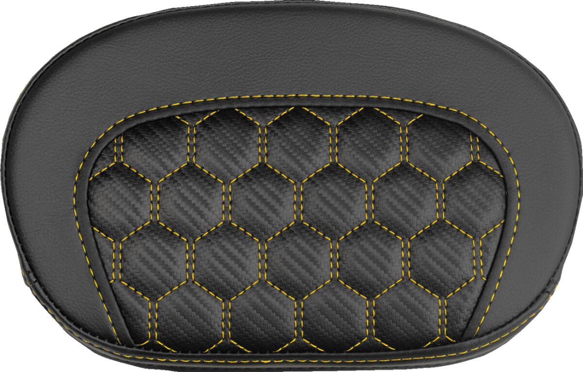 Saddlemen Mini Contour Sissy Bar Pad Black Gold Saddlehyde 061019007