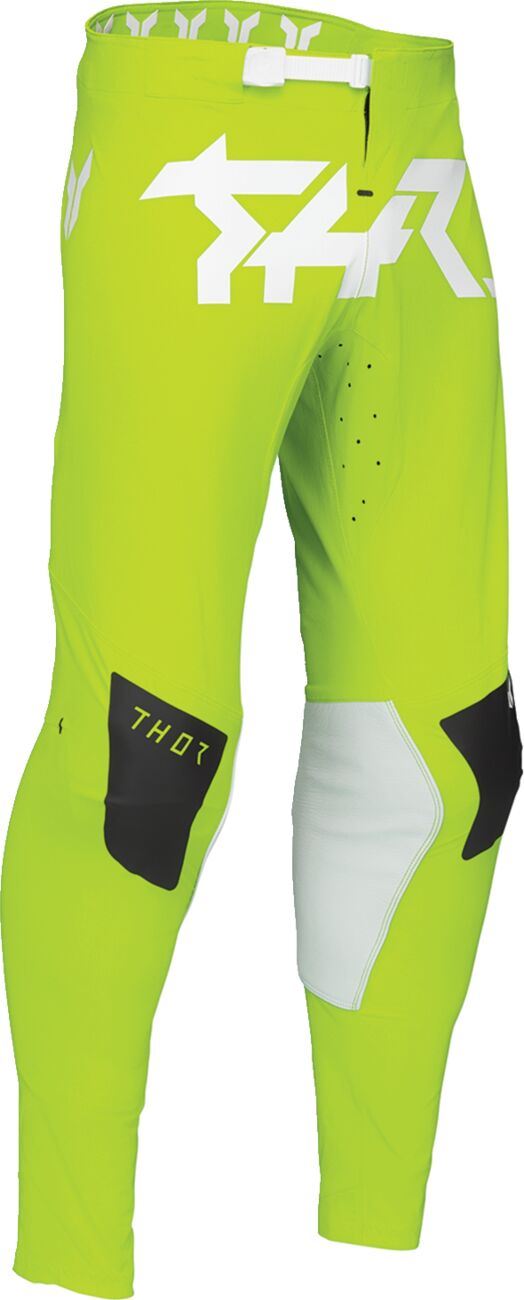 THOR Youth SPORTMODE Riot MX Pants WHITE/ACID 2025 Model