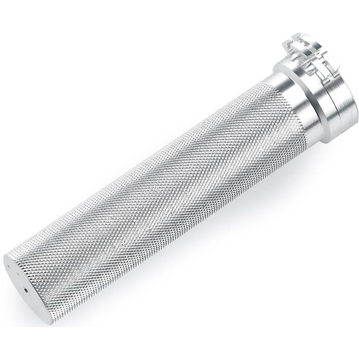 Biltwell Whiskey Throttle Tube 1" - Silver V-Twin Motorcycle
