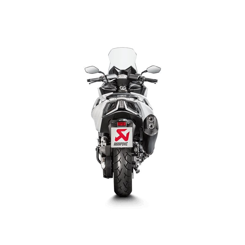 Akrapovic Slip-On Line Muffler Scooter SS Black For Kymco AK 550 I 17-20 S-KY5SO1-HRAASSBL