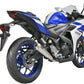 Akrapovic Racing Line Exhaust System Silver SS For Yamaha YZF-R25 15-24 S-Y2R1-CUBSS