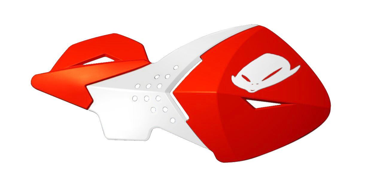UFO REPLACEMENT PLASTIC FOR ESCALADE HANDGUARDS CRF-RED/WHITE PM01647-070