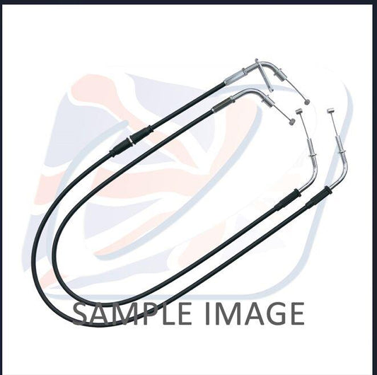 Venhill Throttle Cable For Kawasaki VN 800 1996-2005 Black Set K02-4-122-BK