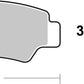 Sbs SI Offroad Sintered Brake Pads For CF Moto CFORCE 520 4X4 2018-2023 987SI