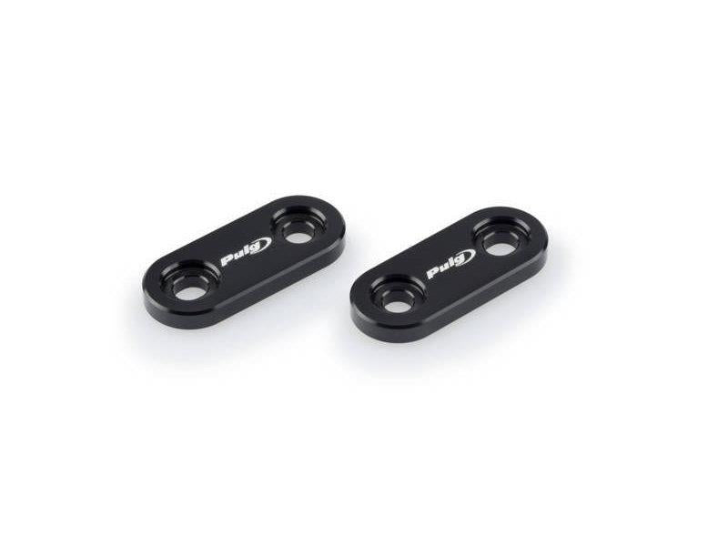 PUIG Mirror Screw Caps Black for Yamaha XJ6 Diversion/YZF R1 09-16 3855N