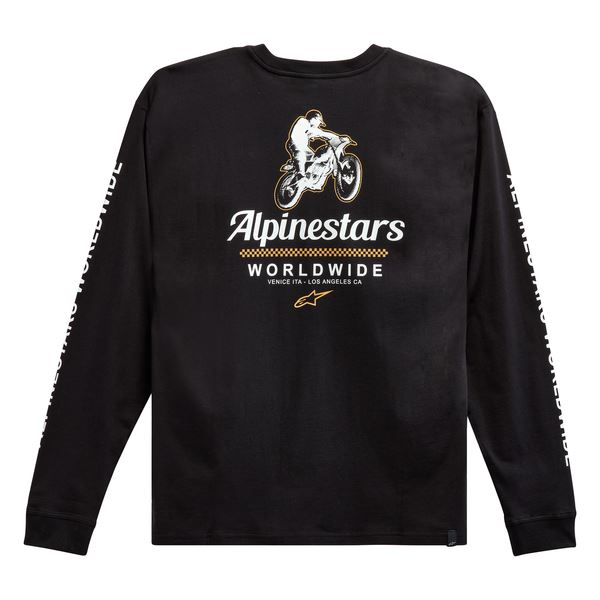 Alpinestars Authenticated Long Sleeve T-Shirt Black White