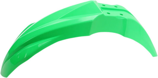 UFO FRONT FENDER KAWASAKI KXF250/450 FLUO GREEN KA04733-AFLU