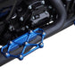 Arlen Ness Diamond Floorboards Blue Anodized Passenger CNC Machined Pair 410-060
