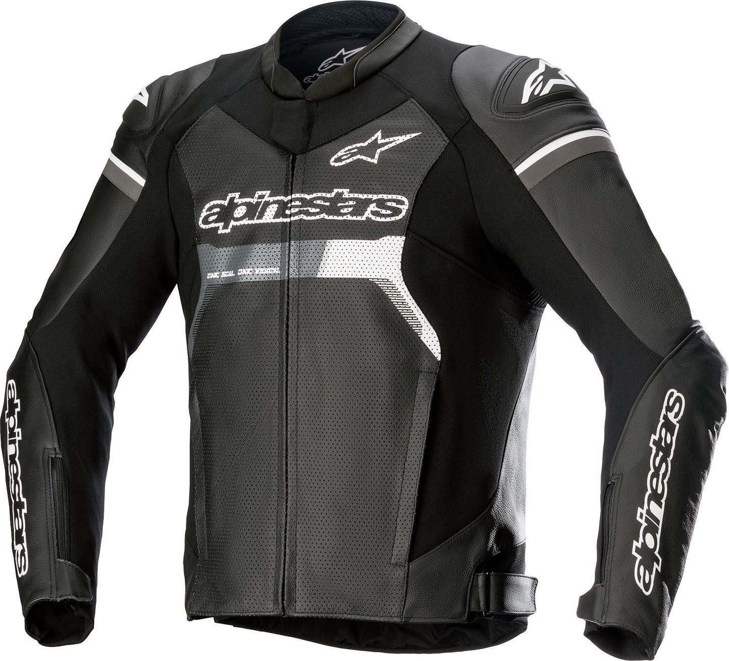 Alpinestars Gp Force Airflow Leather Jacket Black Grey