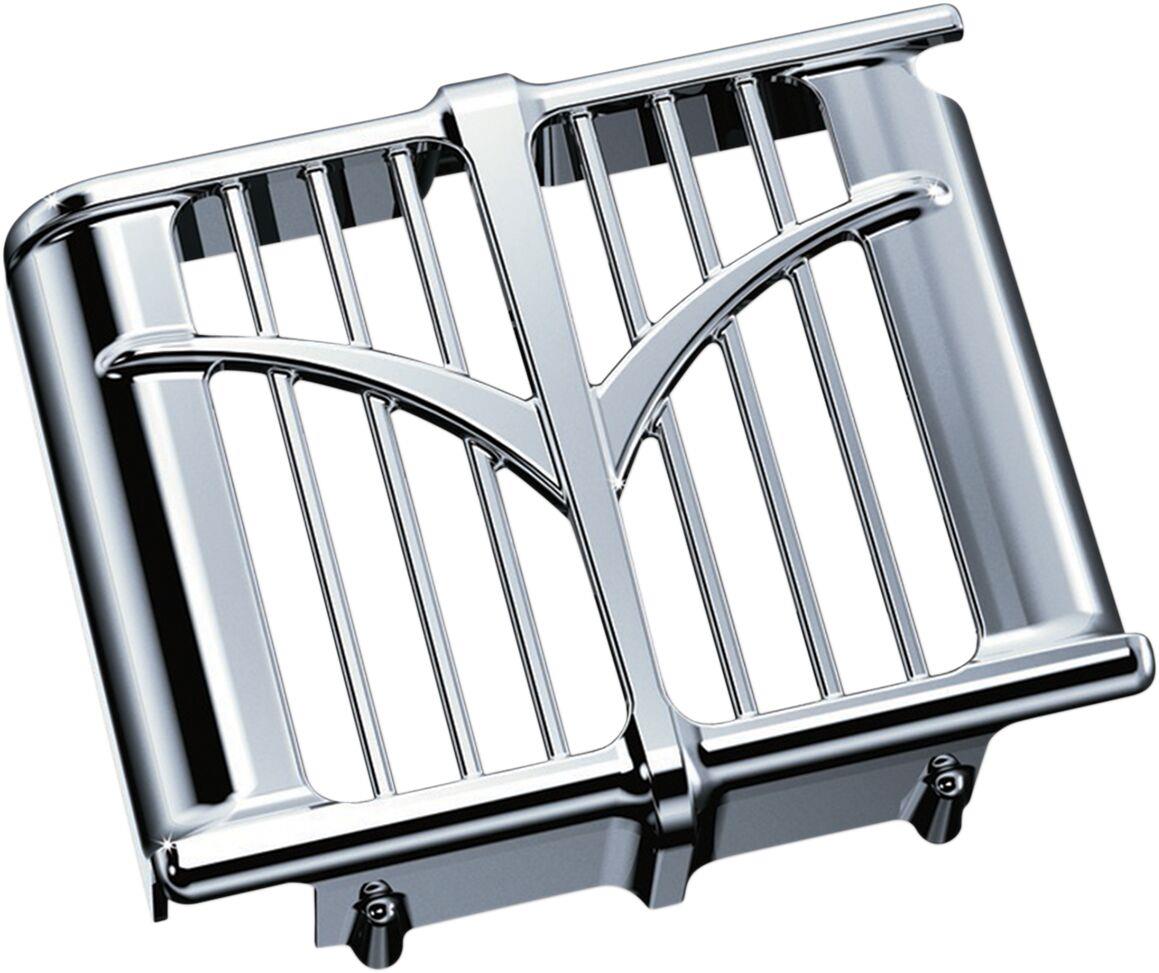 Kuryakyn Chrome Oil Cooler Cover For Indian Chieftain 116 2014-2022 KUR5640