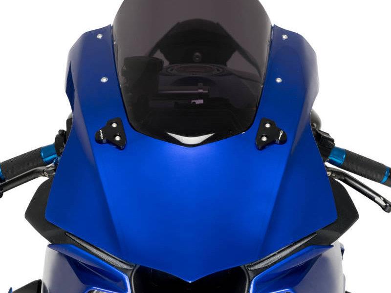 PUIG Mirror Screw Caps Black for Yamaha YZF R1/R6/R7 15-25 3845N