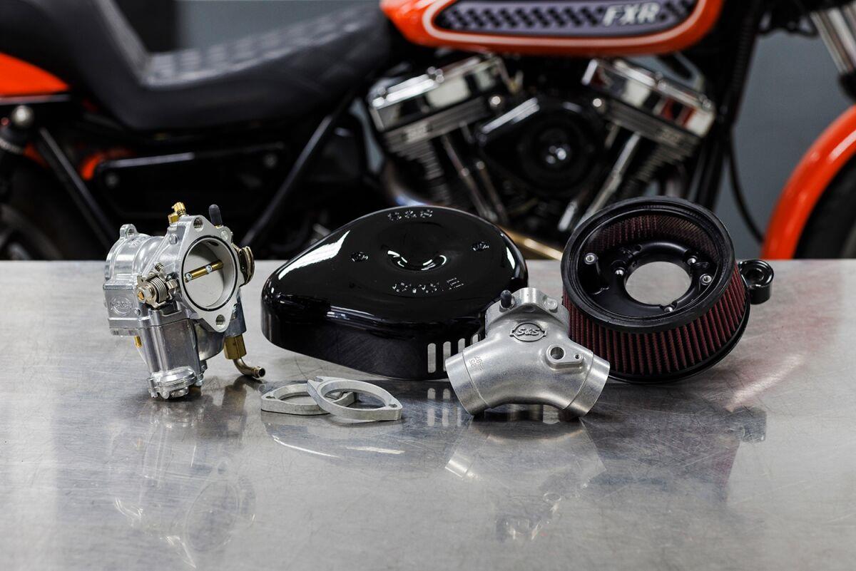 S&S Cycle Stealth Air Cleaner Kit For Harley FLSTC 1340 1984-1999 110-0148