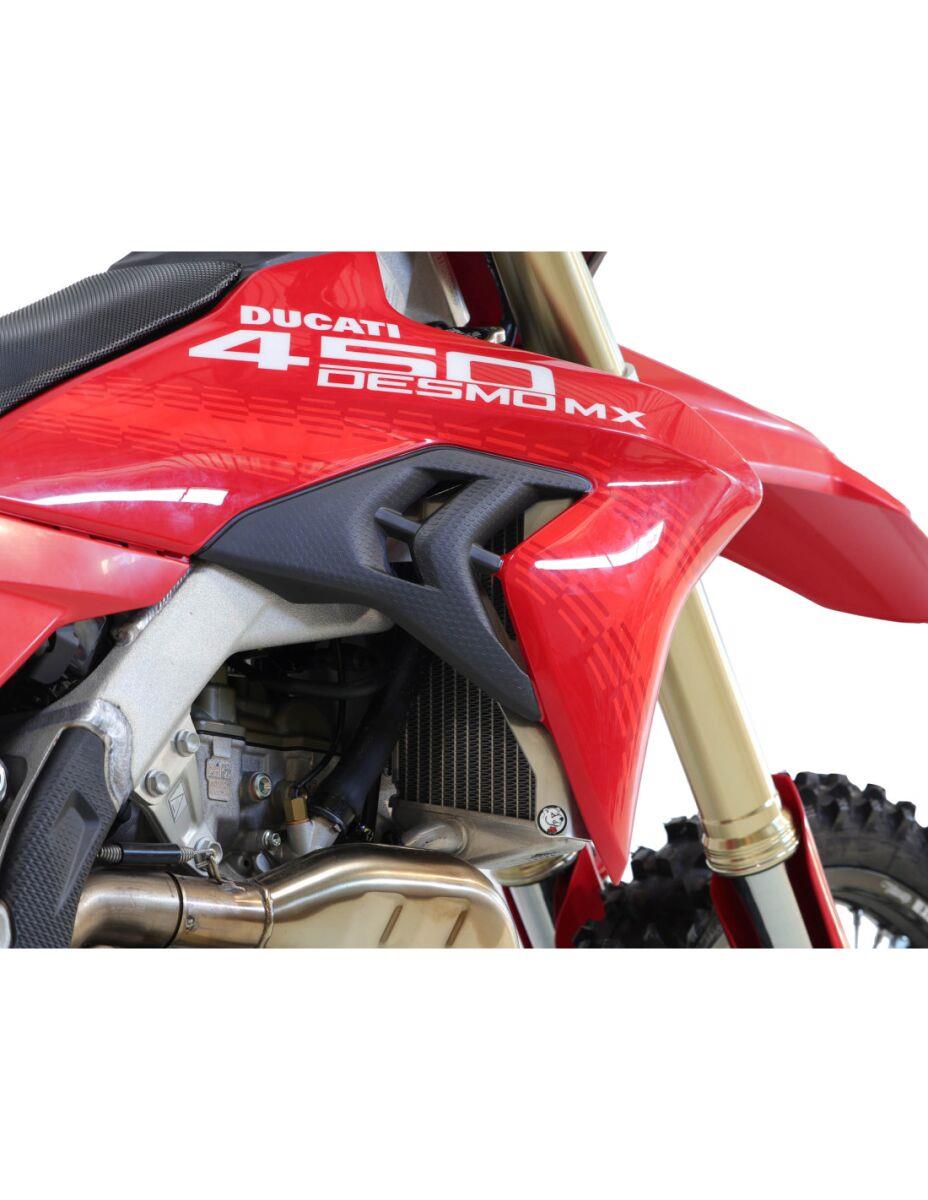 AXP Racing HDPE Radiatior Braces For Ducati DESMO 450 MX 2025-2026 Black AX1786